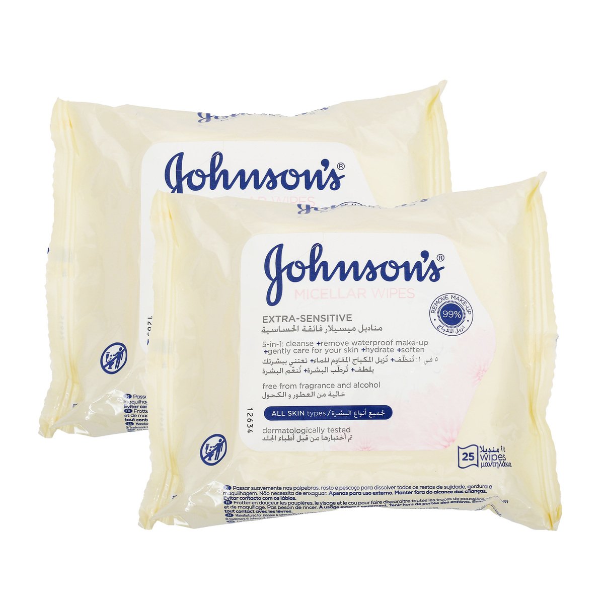 Johnson's Micellar Facial Wipes 25 pcs 1 + 1