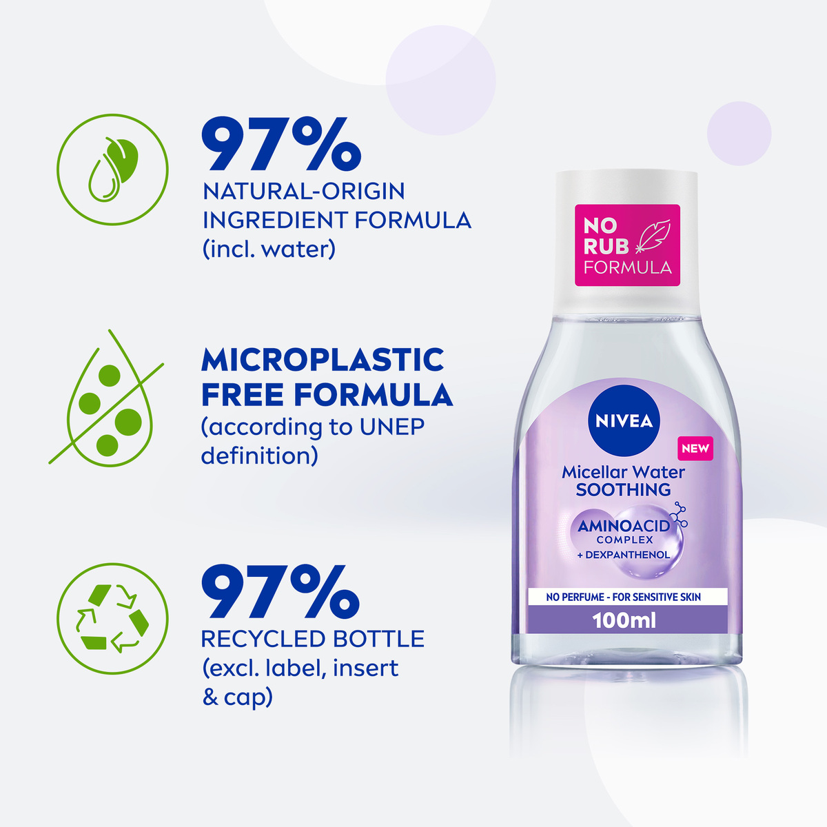 Nivea Micellar Water Soothing Makeup Remover 100 ml