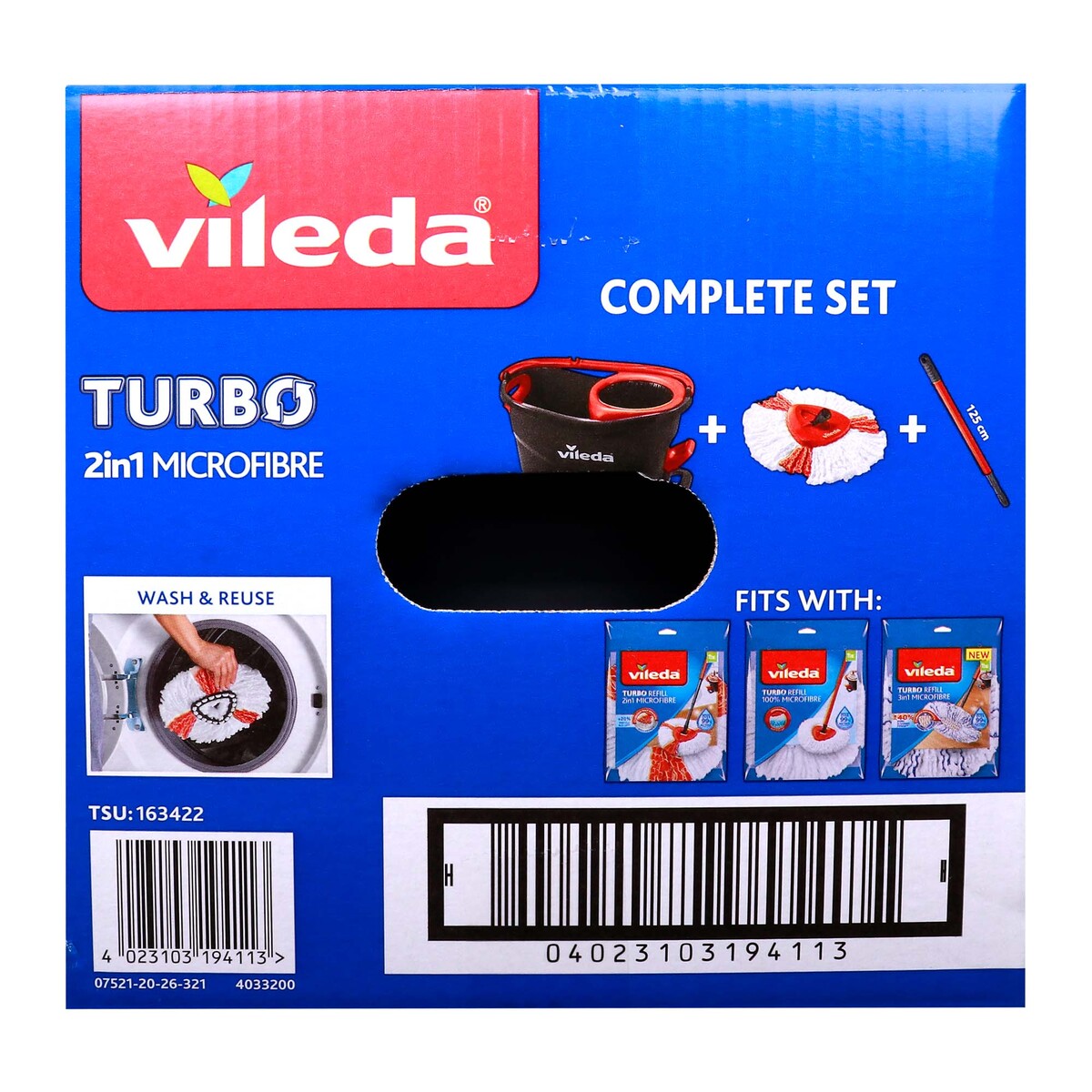 Vileda Turbo Easy Wring & Clean Spin Mop