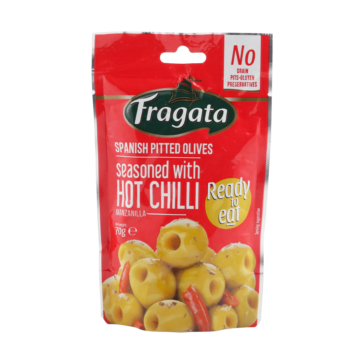 Fragata Snack Olive Seasoned With Hot Chilli 70 g