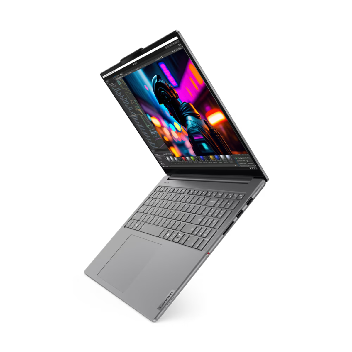 Lenovo Notebook Yoga Pro 9, 16 Inches, 3.2K Display, Intel Core Ultra 9 185H, NVIDIA GeForce RTX 4060, Windows 11, 32 GB RAM, 1 TB SSD, Grey, 83DN001PAX