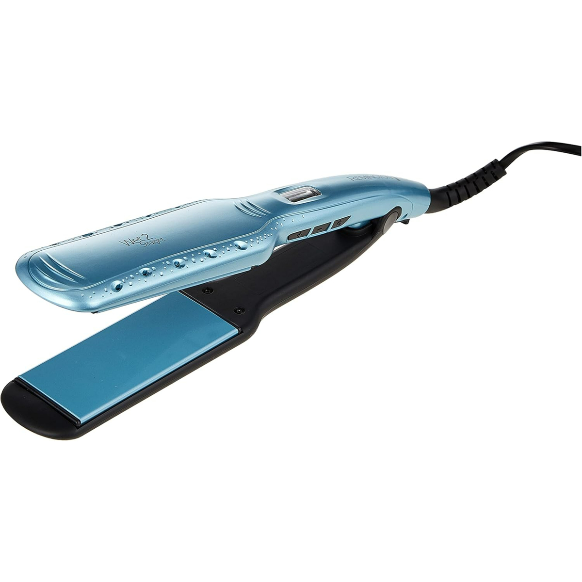 Remington Wet2Straight Wide Plate Hair Straightener, Blue, Res7350