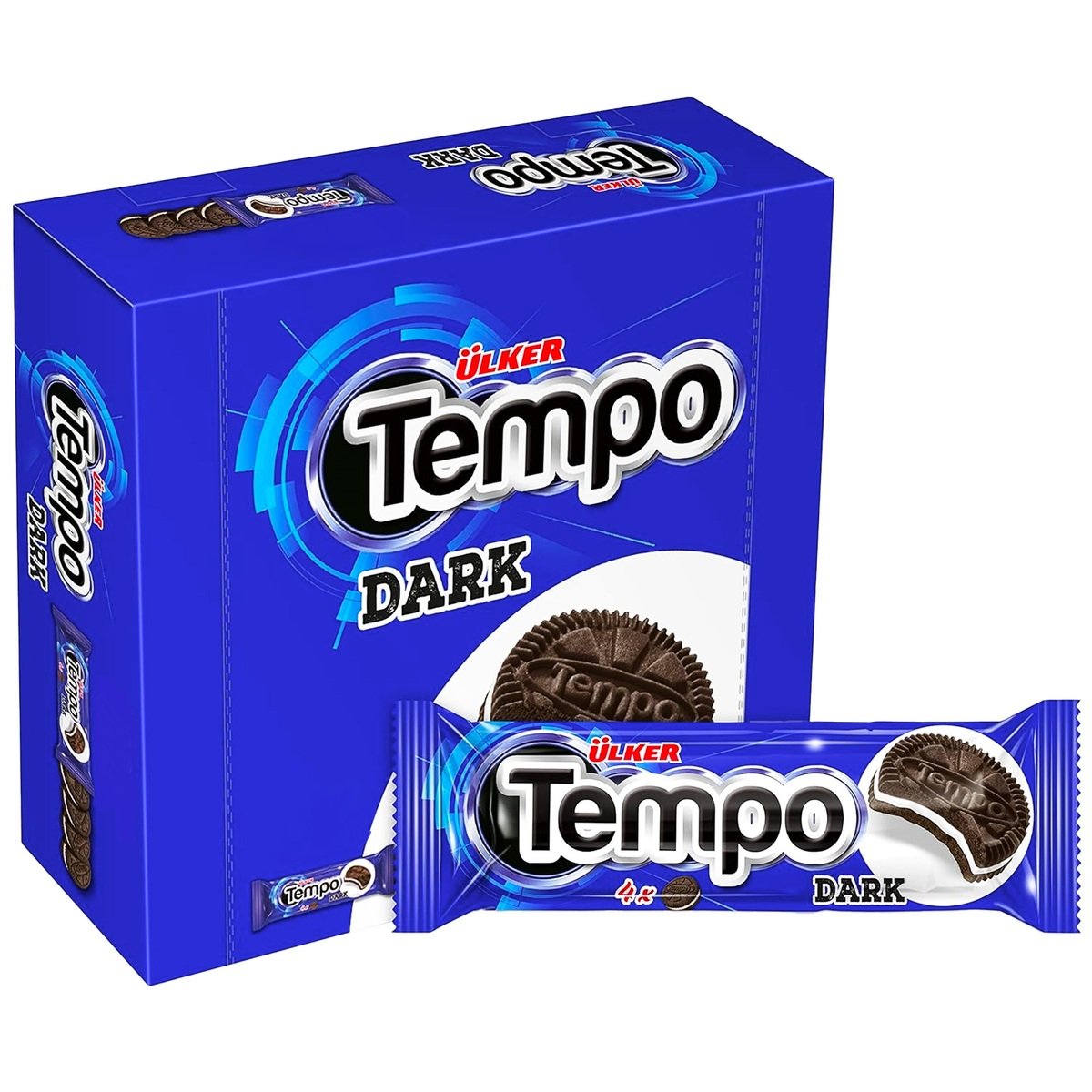 Ulker Tempo Dark Biscuits With Vanilla Cream 16 x 36 g