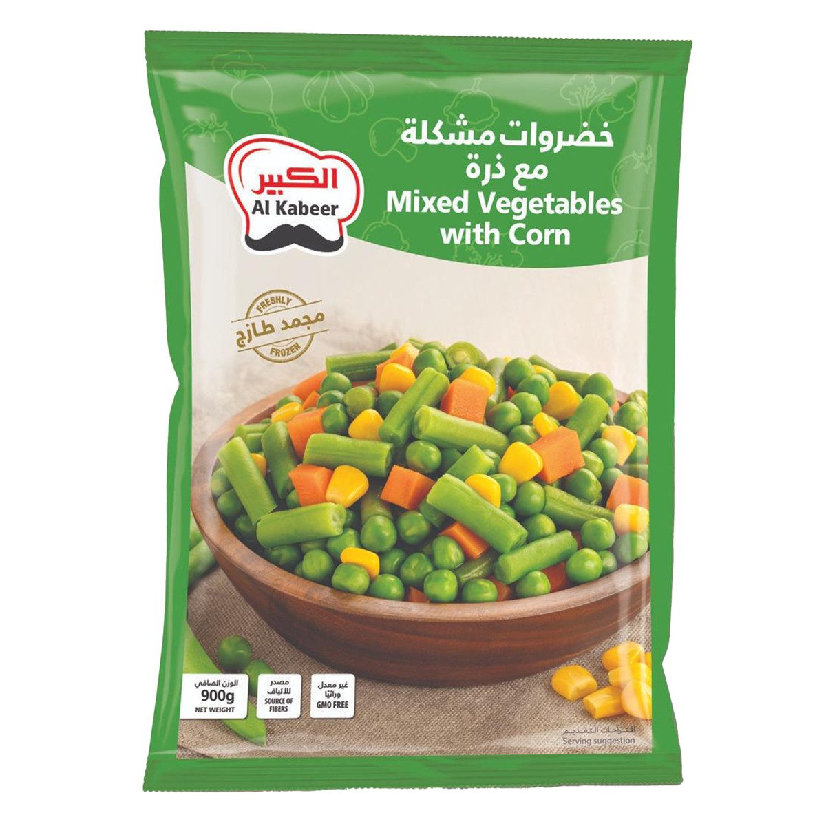 Al Kabeer Mix Vegetables with Corn 900 g