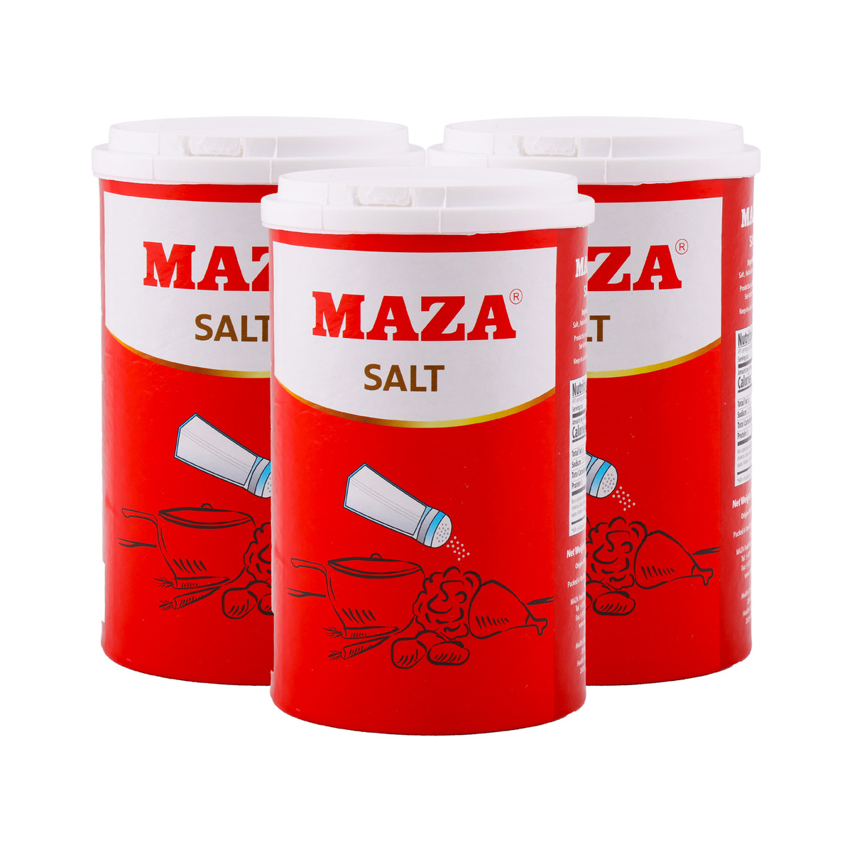 Maza Iodized Salt Value Pack 3 x 737 g