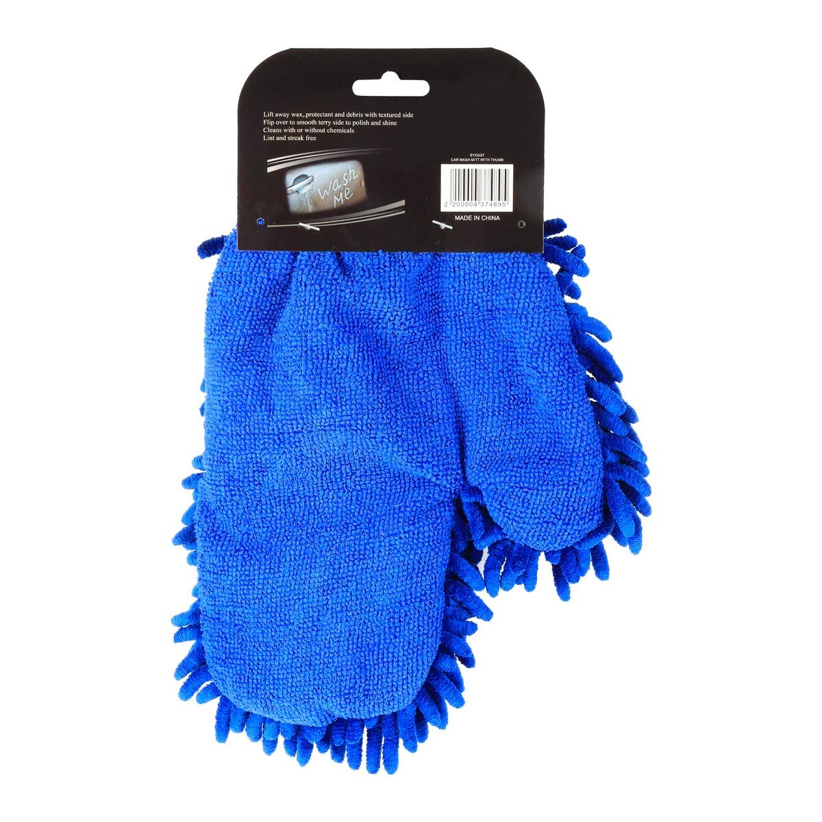 Automate Car Wash Mitt with Thumb, Blue, SYG027