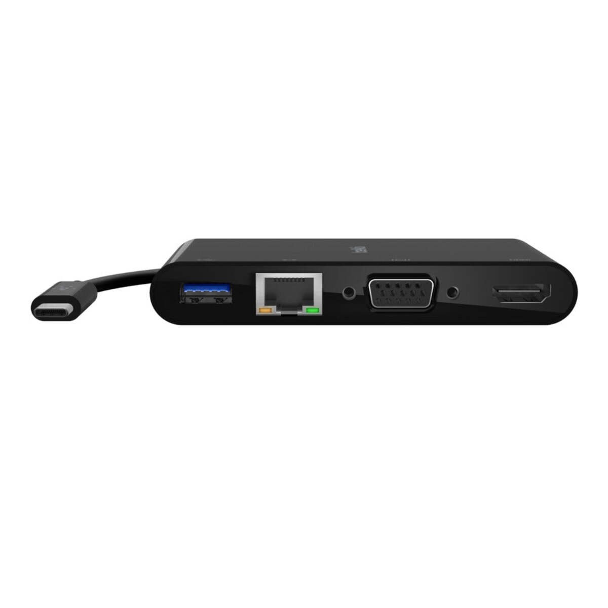 Belkin Usb-c To Hdmi, Vga, Usb-a And Gigabit Ethernet - Black