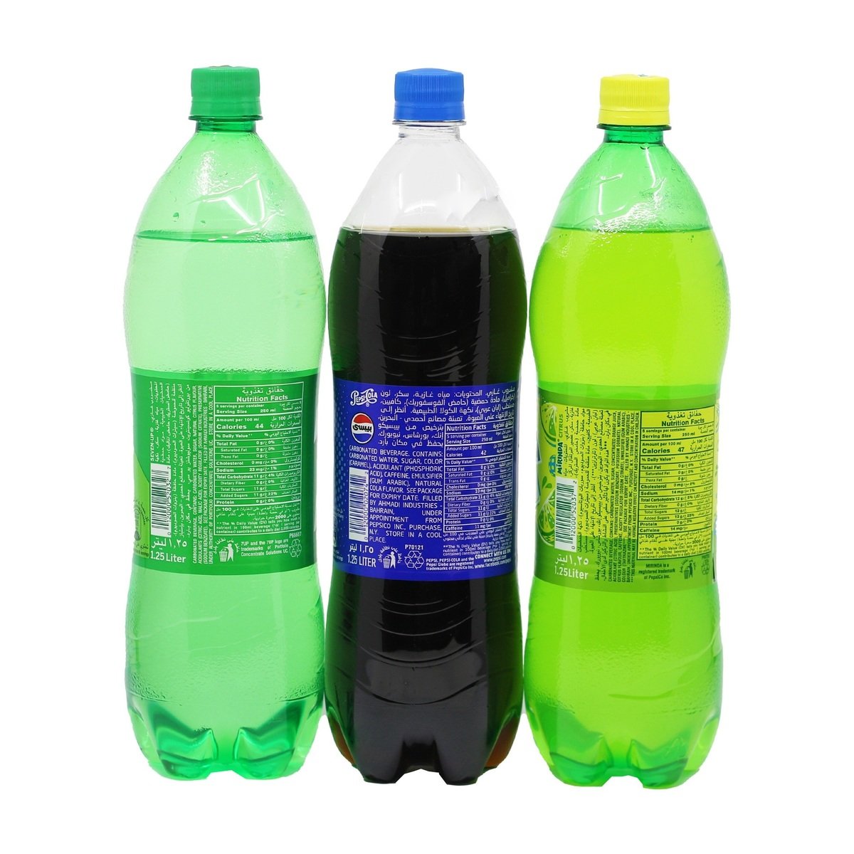 Pepsi 7Up Mirinda Value Pack 3 x 1.25 Litres