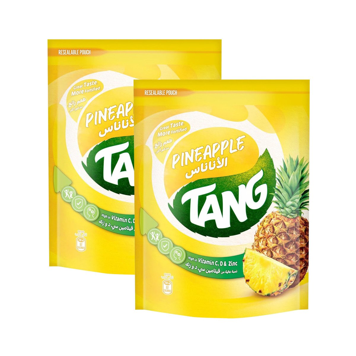 Tang Pineapple Instant Powdered Drink Value Pack 2 x 375 g