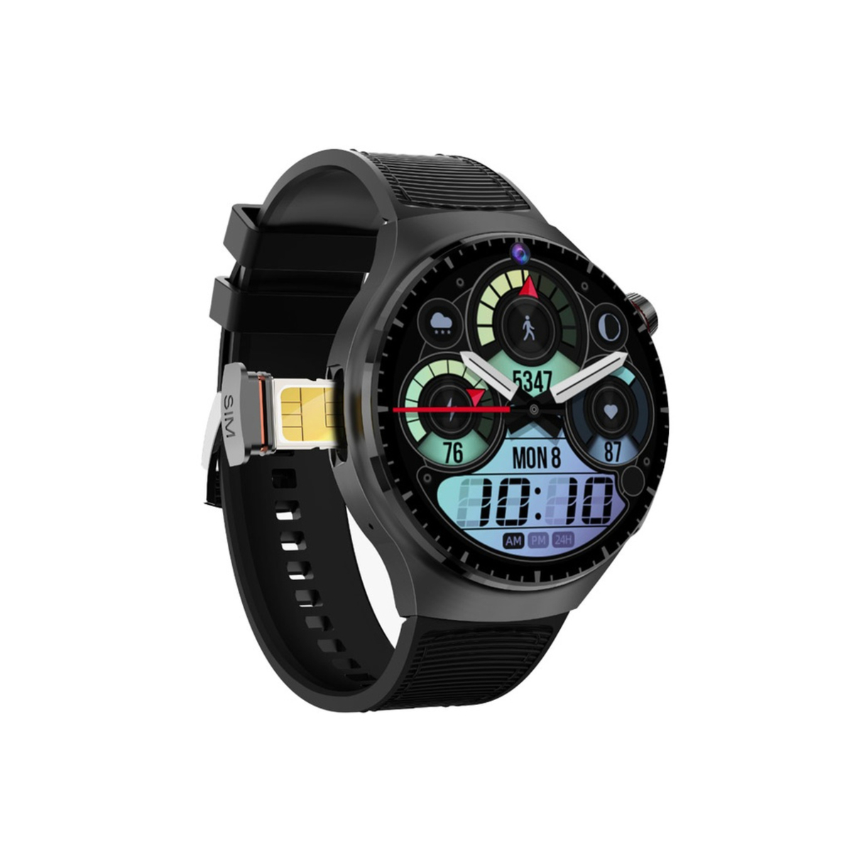 Porodo Vista 4G Cellular & Video Smart Watch - Black