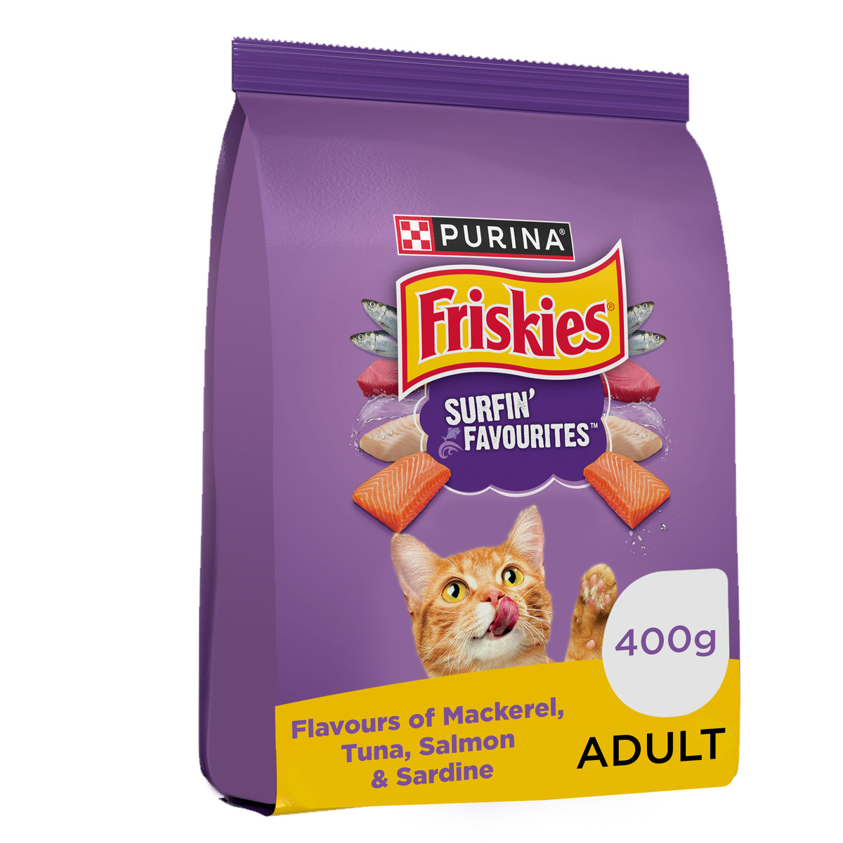 Purina Friskies Surfin Favourites Dry Cat Food 400 g