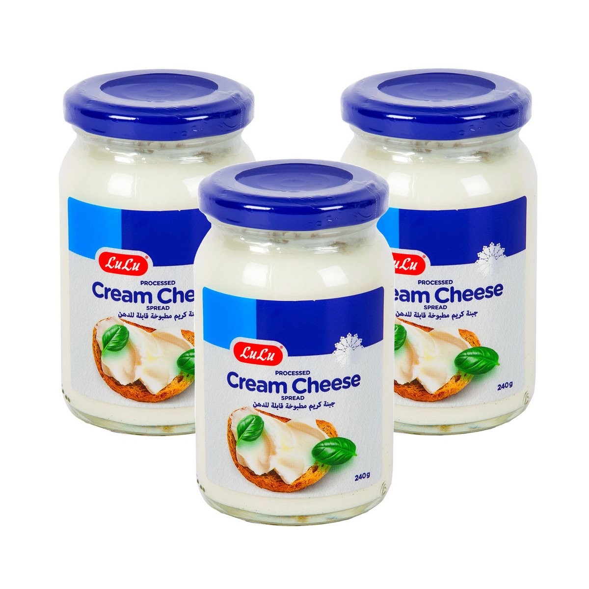 LuLu Processed Cream Cheese Spread 3 x 240 g