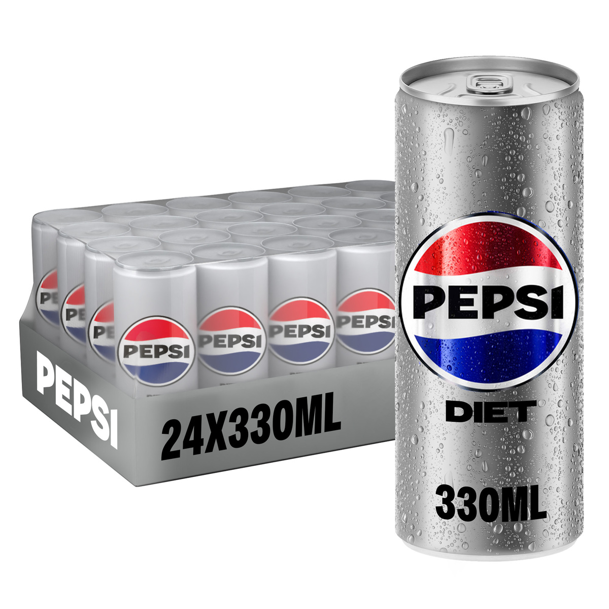 Pepsi Diet Can Cola Beverage 24 x 330 ml