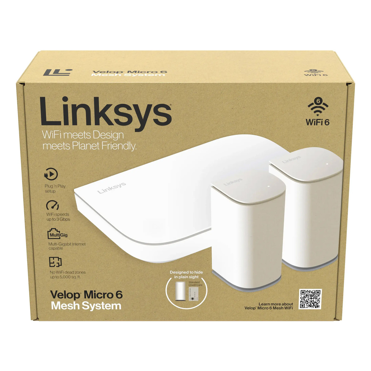 Linksys Velop AX3000 Dual Band Micro Mesh System, 3-pack, White, LN11011202-KE