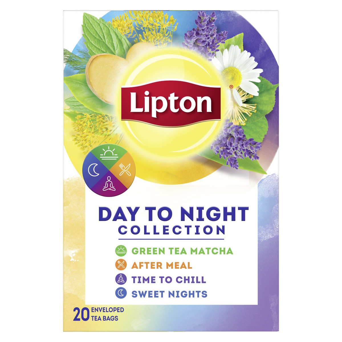 Lipton Infusion Tea Day To Night Collection 20 Teabags