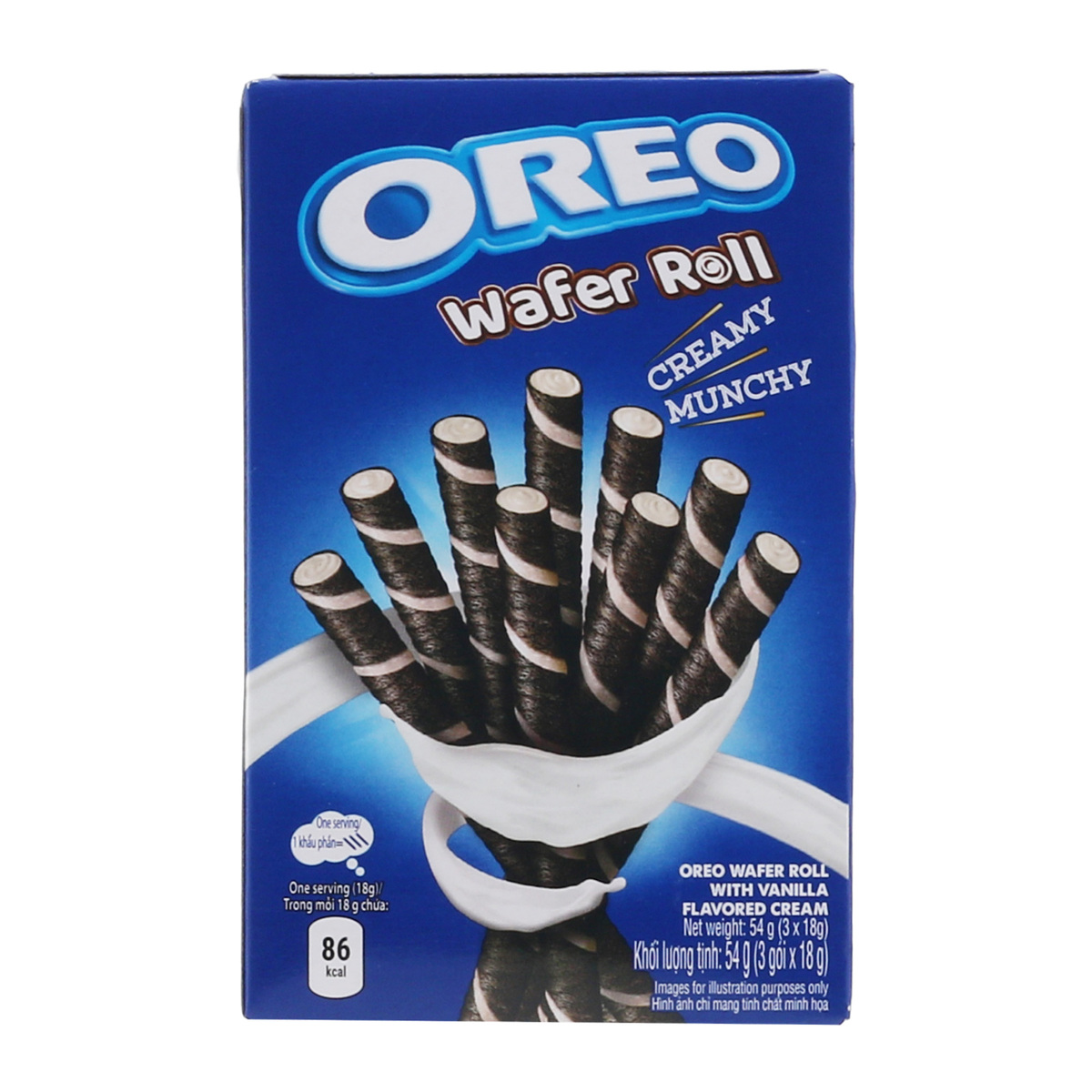 Oreo Wafer Roll Vanilla Cream & Crunchy 54 g