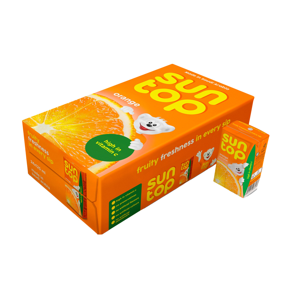 Suntop Orange Fruit Drink 6 x 125 ml