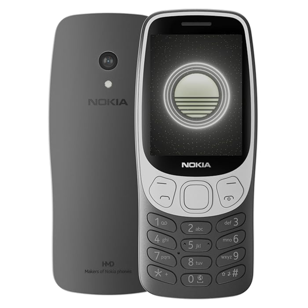 Nokia 3120-TA1618 4G Feature Phone,with Dual SIM, Grunge Black