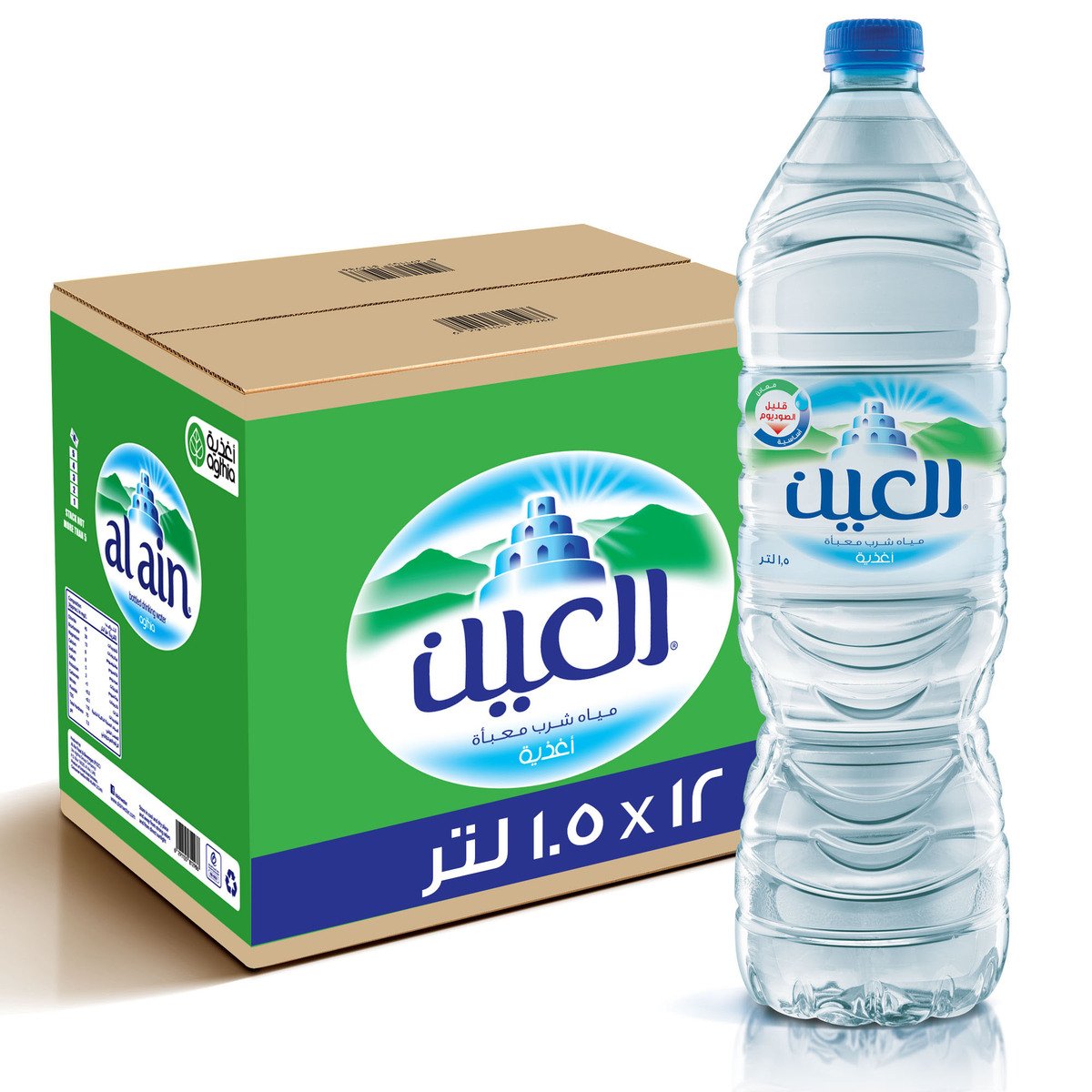 Al Ain Bottled Drinking Water 12 x 1.5 Litres