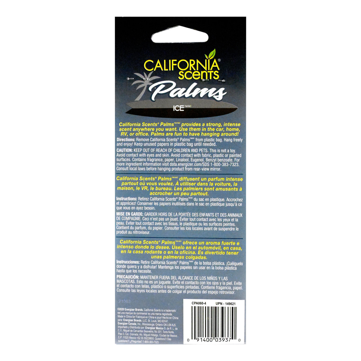 California Scents Ice Palms 4 pcs