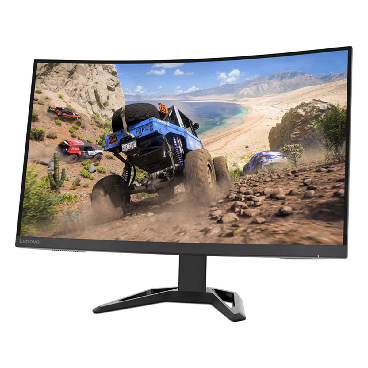 Lenovo 31.5 inches QHD G32QC-30 Curved Gaming Monitor, Raven Black, 66F2GAC1AE