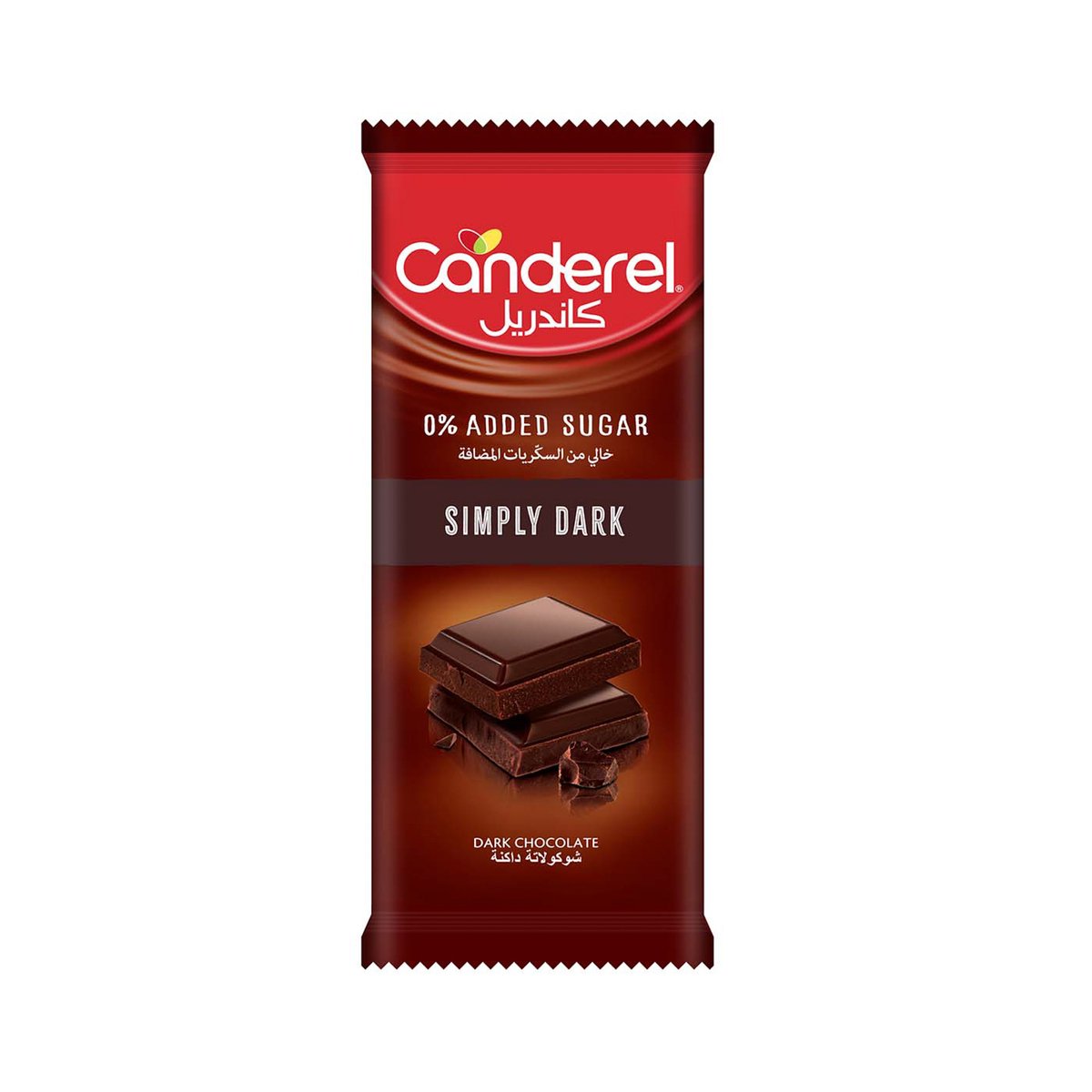 Canderel 0% Added Sugar Simply Dark Chocolate 100 g