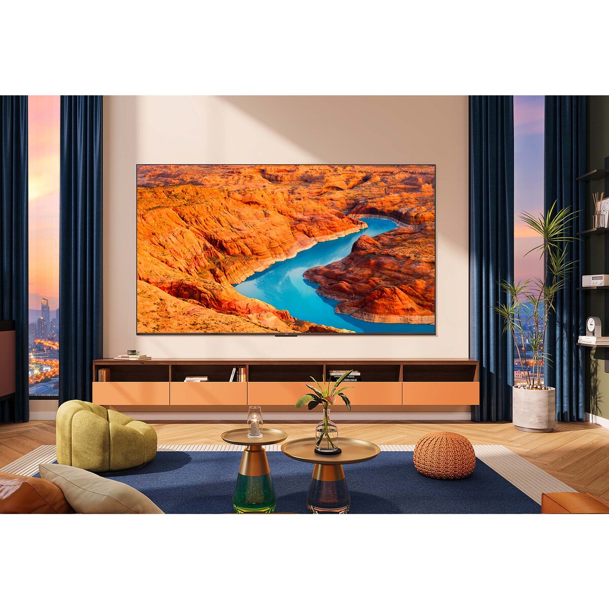 تي سي إل تلفاز QLED ذكي 4K UHD 55 بوصة، 55C655