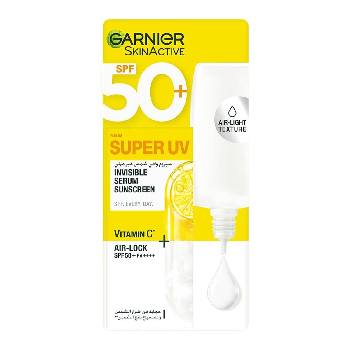 Garnier Skin Active Invisible Serum Sunscreen Vitamin C SPF50+ 30 ml