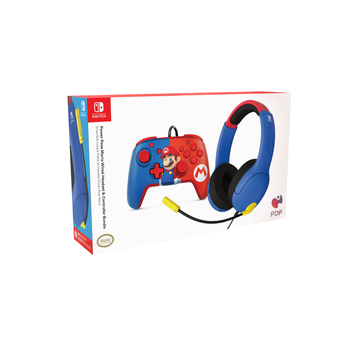 PDP Nintendo Switch Mario Rematch Controller with Headset