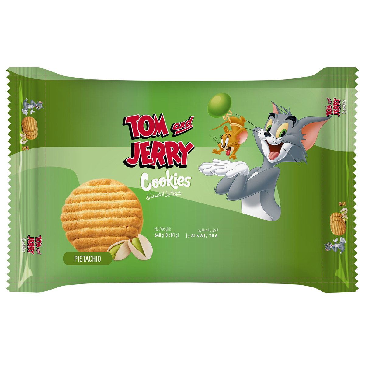 Tom And Jerry Pistachio Cookies  8 x 81 g