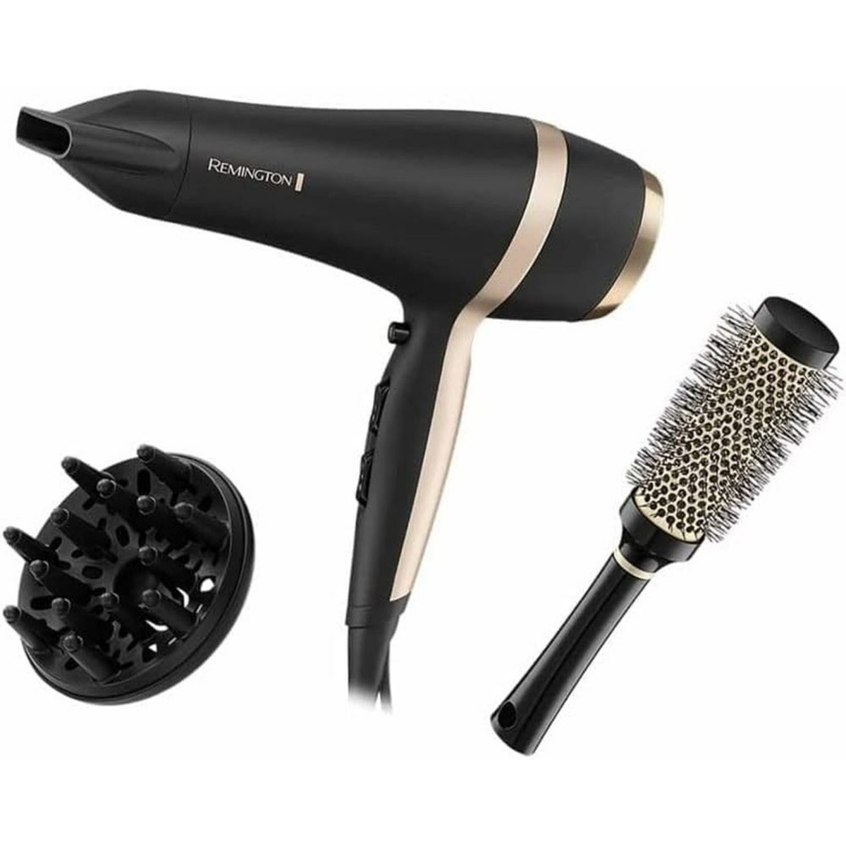 Remington Salon Smooth Hair Dryer, 2100W, Black/Gold, RED6940GP