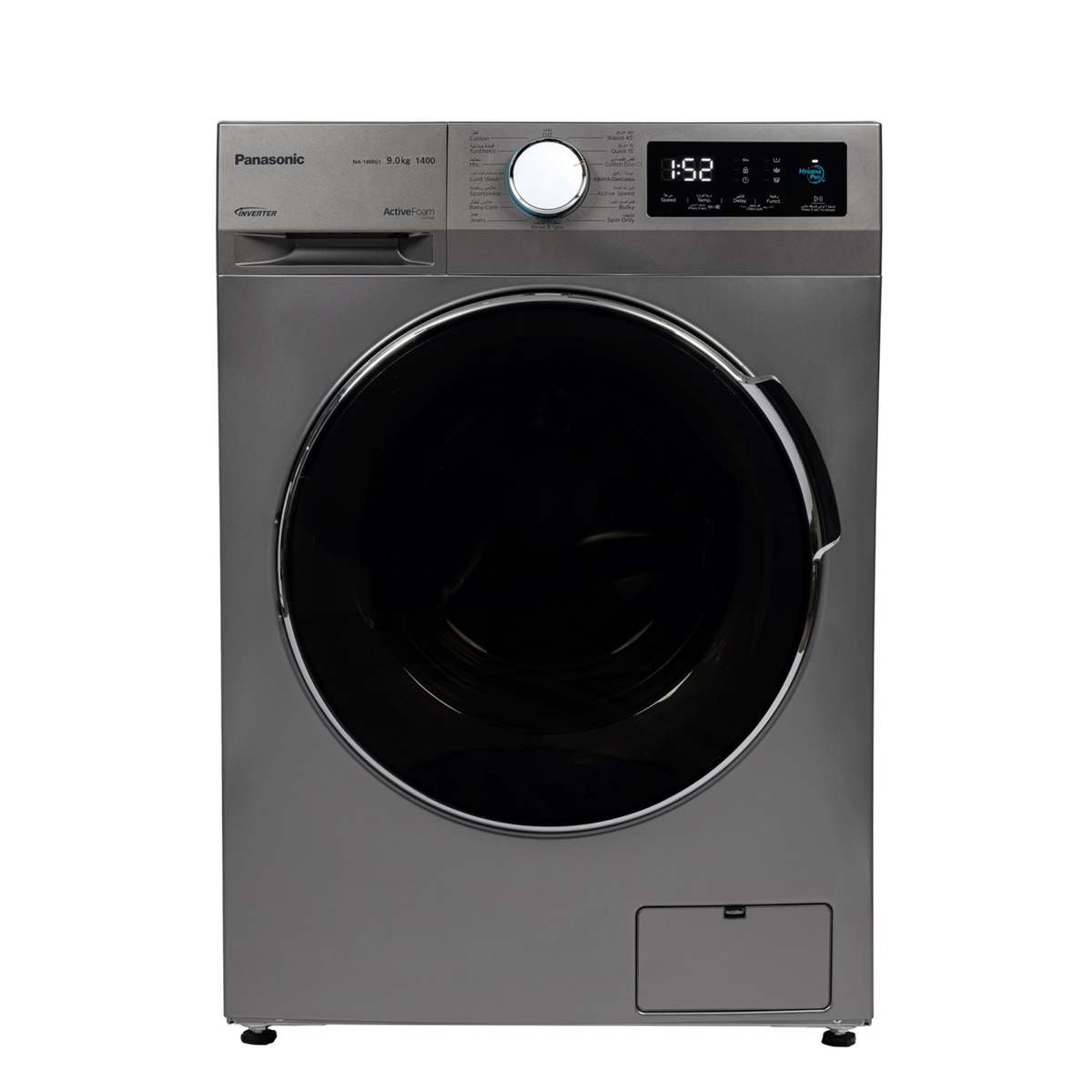 Panasonic Front Load Washing Machine NA-18MG1LAE 9KG, Silver