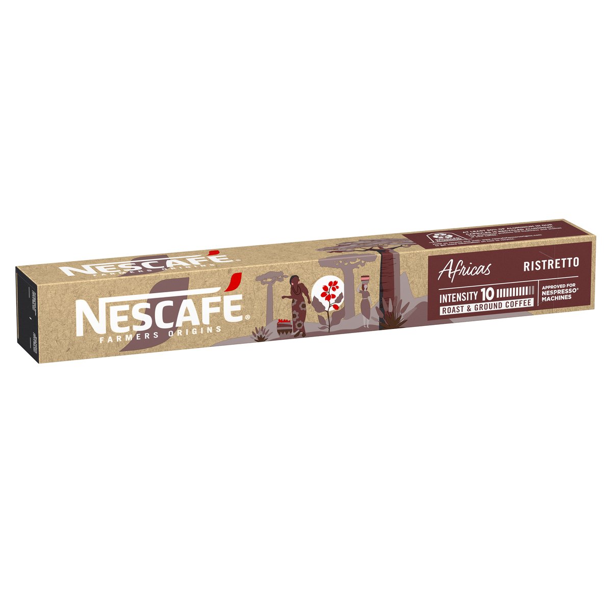 Nescafe Farmers Origins Africas Ristretto Intensity 10 Coffee Capsules  44 g