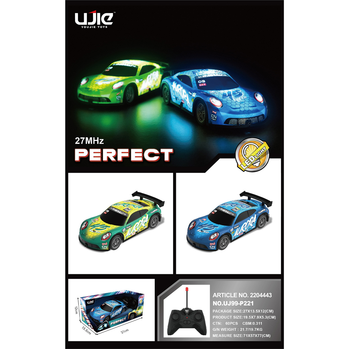 Skid Fusion Rechargeable Remote Controlled Perfect Car With Light P221 Assorted Color