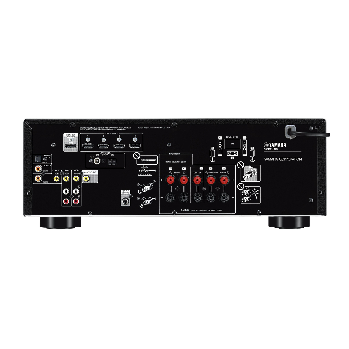 Yamaha 5.1-channel AV Receiver, 70W, RX-V385