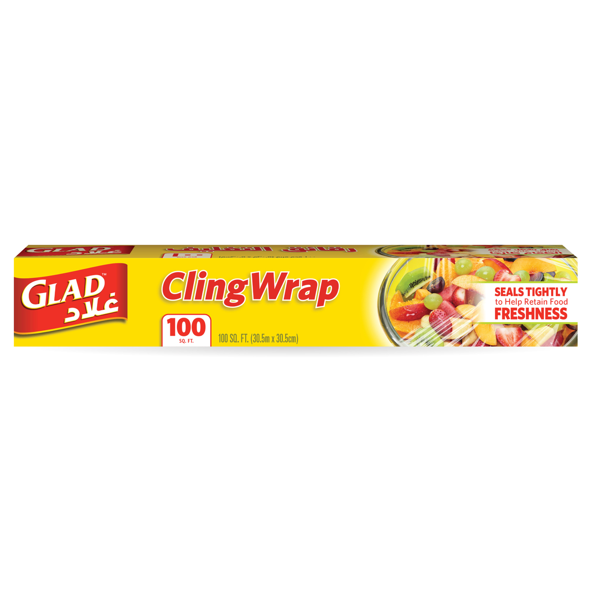 Glad Cling Wrap 100 sq.ft. Size 30.53 x 30.5cm 1 pc