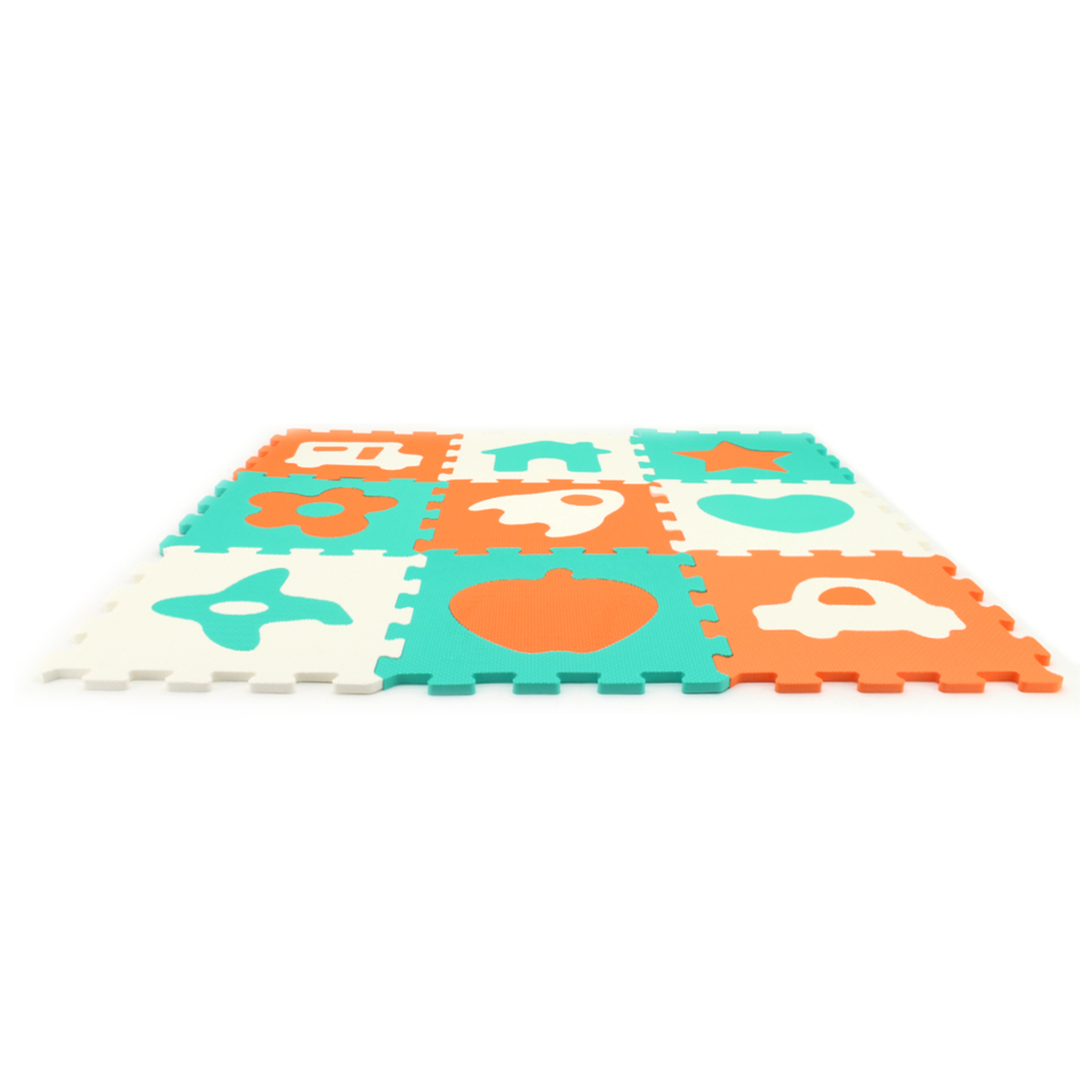 Sunta Puzzle Mat, Pack of 9, Multicolor, 1050-C