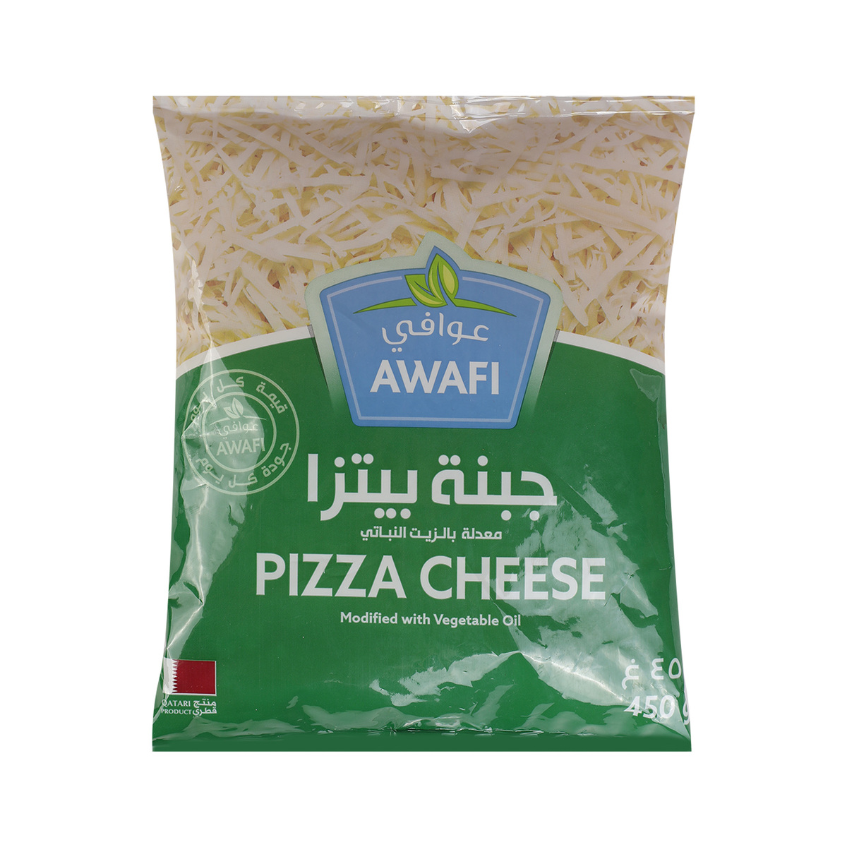 Awafi Shredded Mozzarella Pizza Cheese 450 g