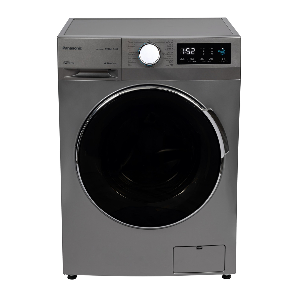 Panasonic Front Load Washing Machine NA-18MG1LAE 9KG, Silver