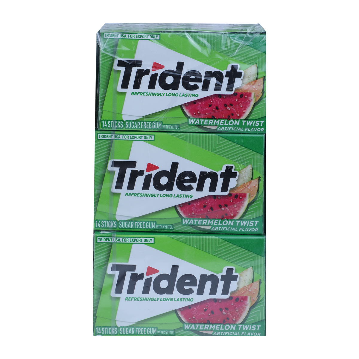 Trident Sugar Free Watermelon Twist Chewing Gum 14 Sticks