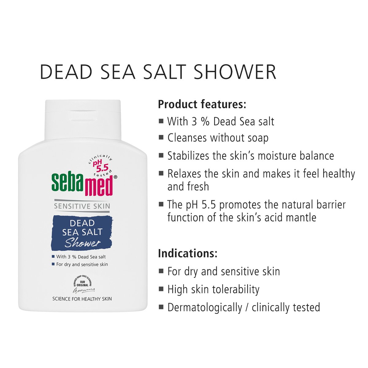 Sebamed Dead Sea Salt Shower 200 ml