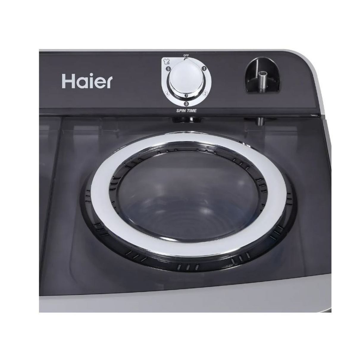 Haier Semi Automatic Twin Tub Washing Machine, 10.5 kg, White, HWM105-M186