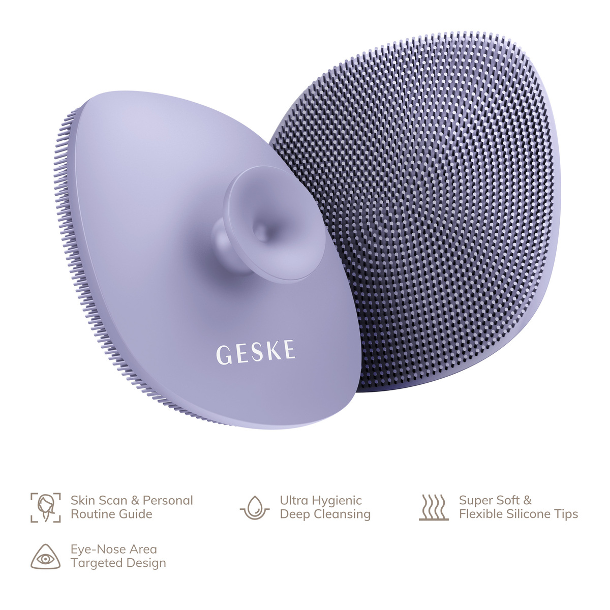 Geske 4 in 1 Facial Brush, Purple, GK000038PL01