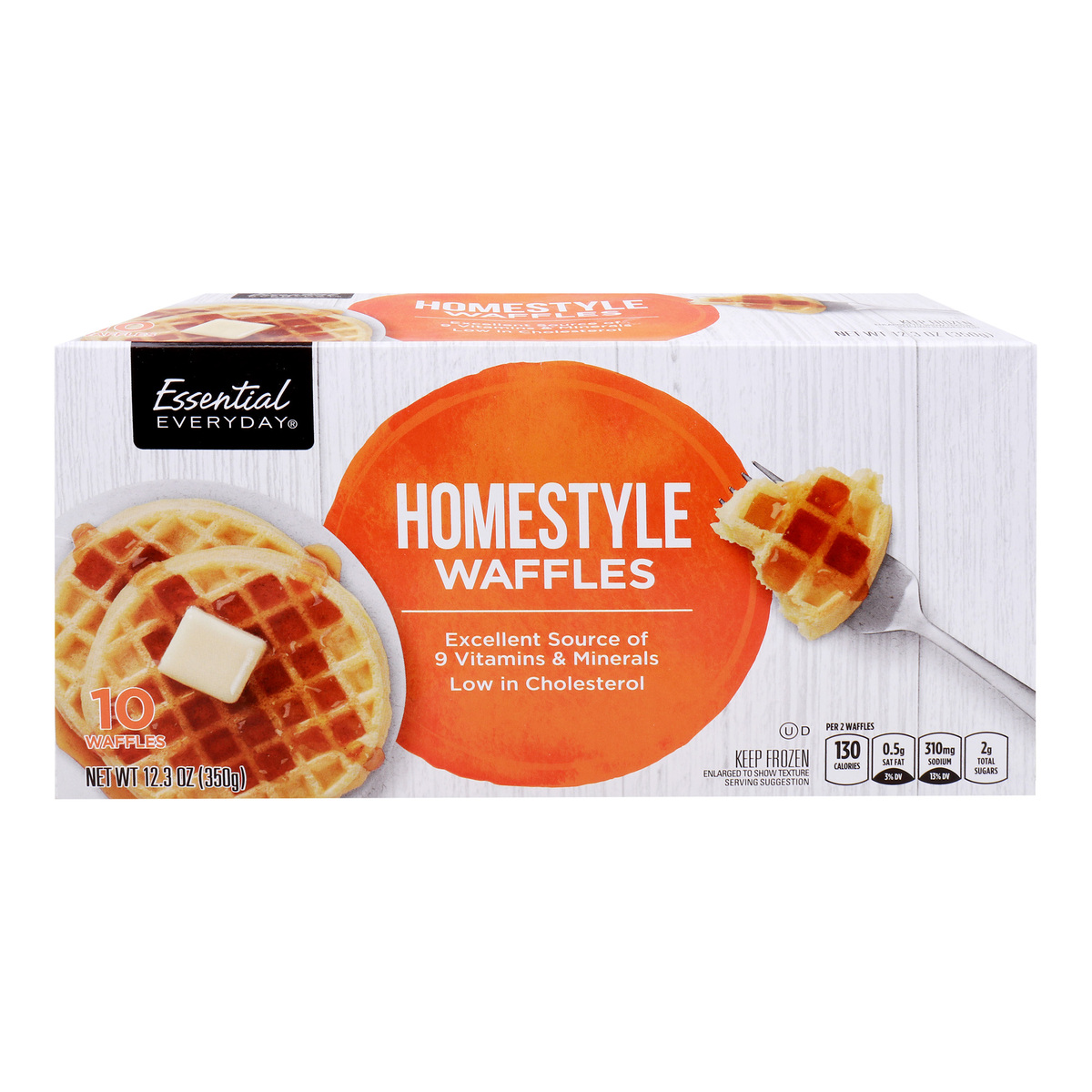 Essential Everyday Homestyle Waffles 10pcs 12.3 oz (350 g)