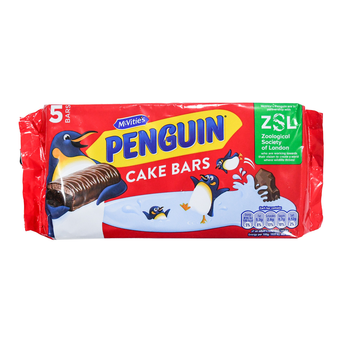 McVitie's Penguin Cake Bars 5 pcs