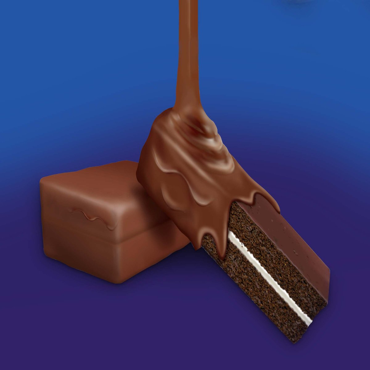اوريو كيك مغطى بشوكولاتة كادبوري 24جم × 12 حبه