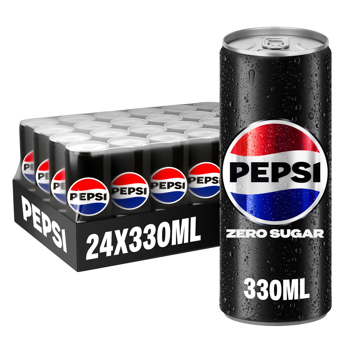 Pepsi Zero Can Cola Beverage 330 ml