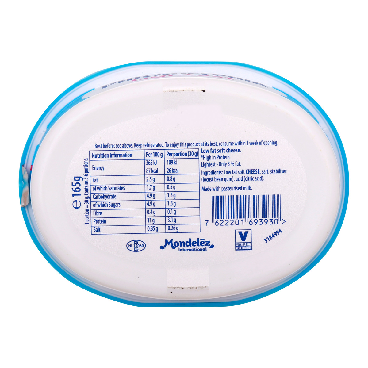 Philadelphia Lightest Soft White Cheese 165 g