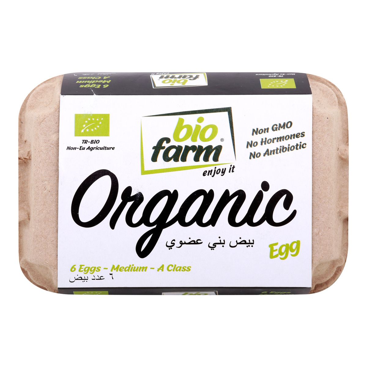 Bio Farm Organic Brown Eggs Medium 6 pcs