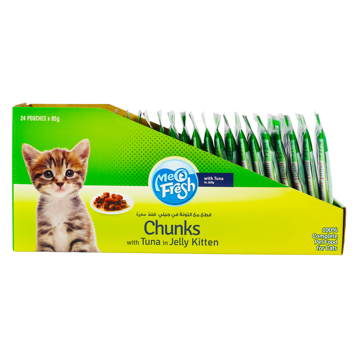 Meo Fresh Chunks With Tuna In Jelly For Kitten 24 x 85 g